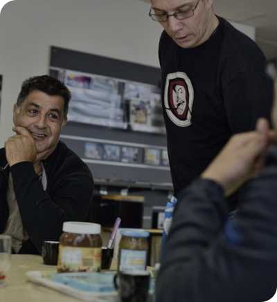 Animer les cafés sourire